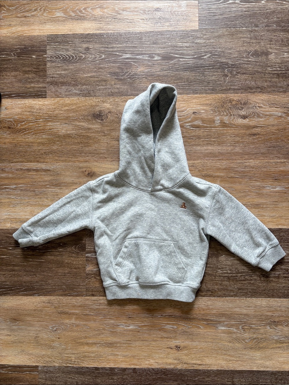 GAP Light Heather Gray Kids Hooded Sweatshirt